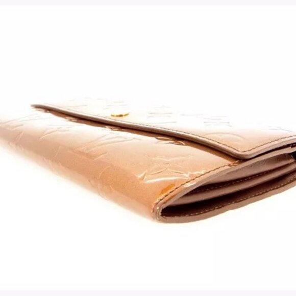 Louis Vuitton Wallet Purse Long Wallet Vernis Bronze Woman Authentic - Picture 7 of 11